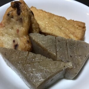 厚揚げと竹輪とこんにゃくの煮物